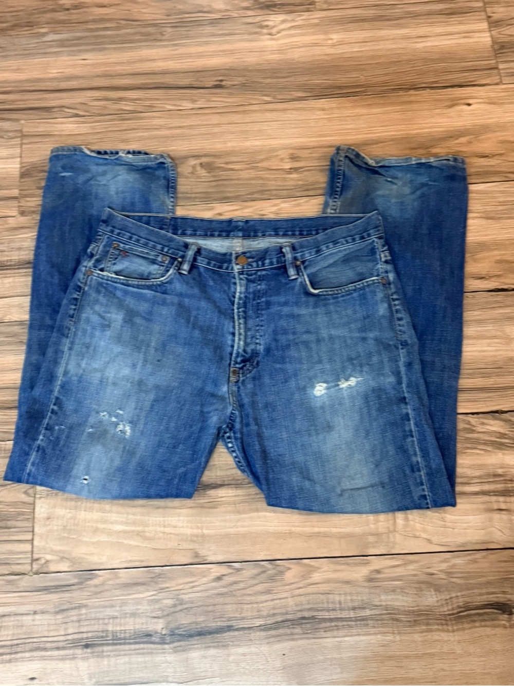 Polo by Ralph Lauren Distressed Blue Straight Jeans!